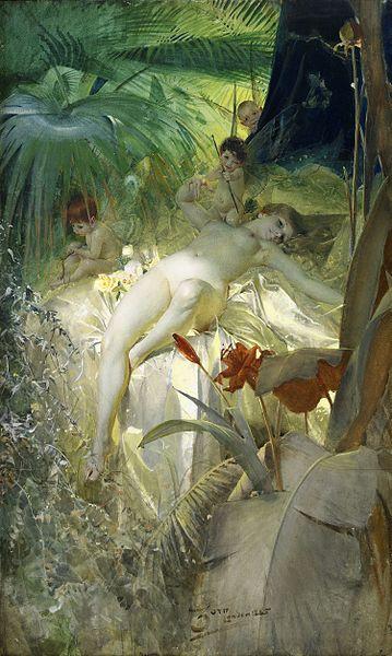 Anders Zorn The Love Nymph oil painting image